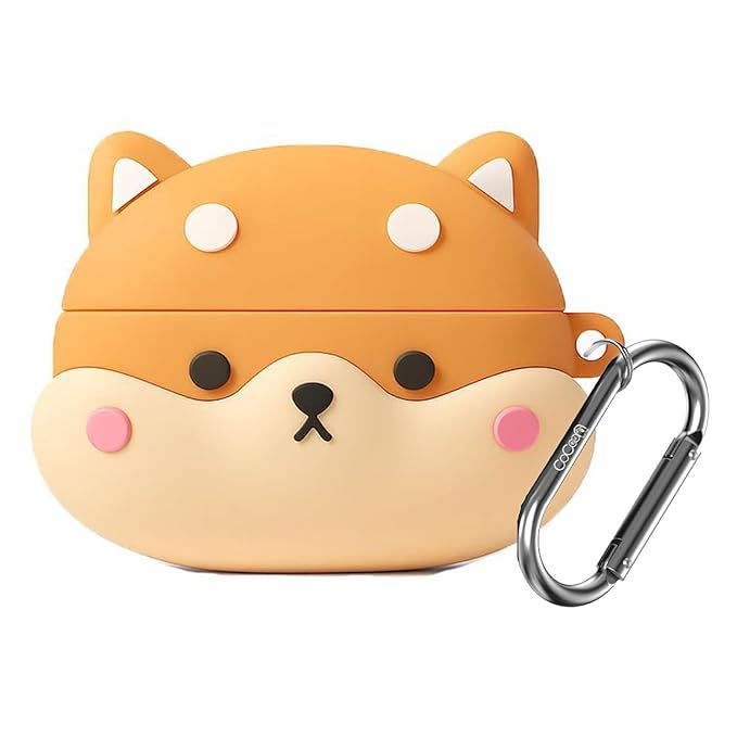 DRR Teleservices Cartoon Funny Silicone Case Cover Compatible for OnePlus Buds 4 (Shiba)