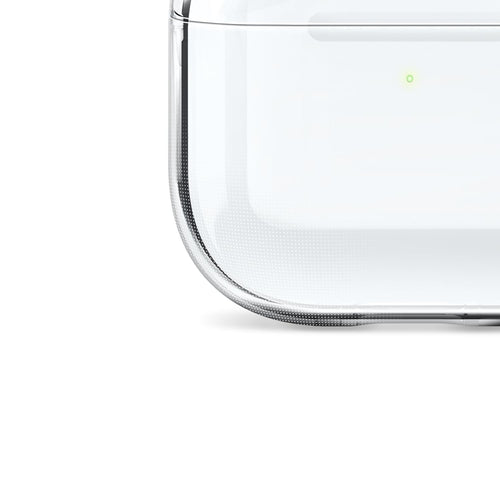 DRR Teleservices Clear Protective Case Compatible with AirPods (4th Generation), Transparent Cover with Carabiner, Wireless Charging Support