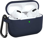 DRR Teeservices Airpods Pro 2 Case Compatible with Airpod 2 Pro & Airpods Pro, Earphone Case Cover Keychain |  LED Visible (Navy Blue