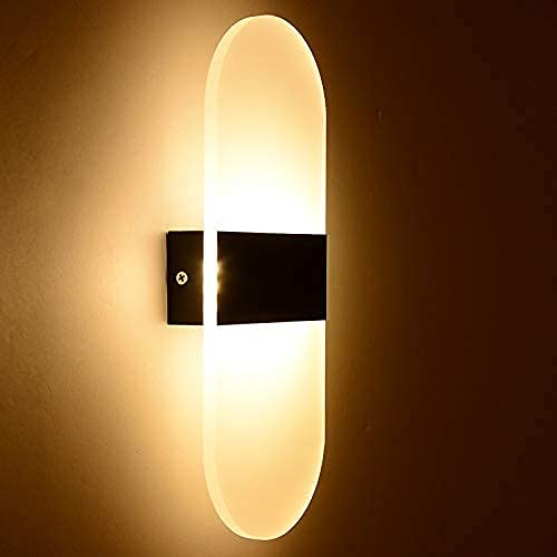 DRR Teleservices 15 Watts Round Acrylic LED Wall Lamp - Warm White