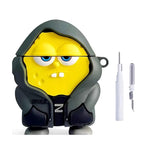 DRR Teleservices Case Cover for Airpods Pro|Pro 2|Airpods Pro 3|Airpods 4 Pouch, (Black Funny), Airpods Pro/Pro 2) - DRR Teleservices