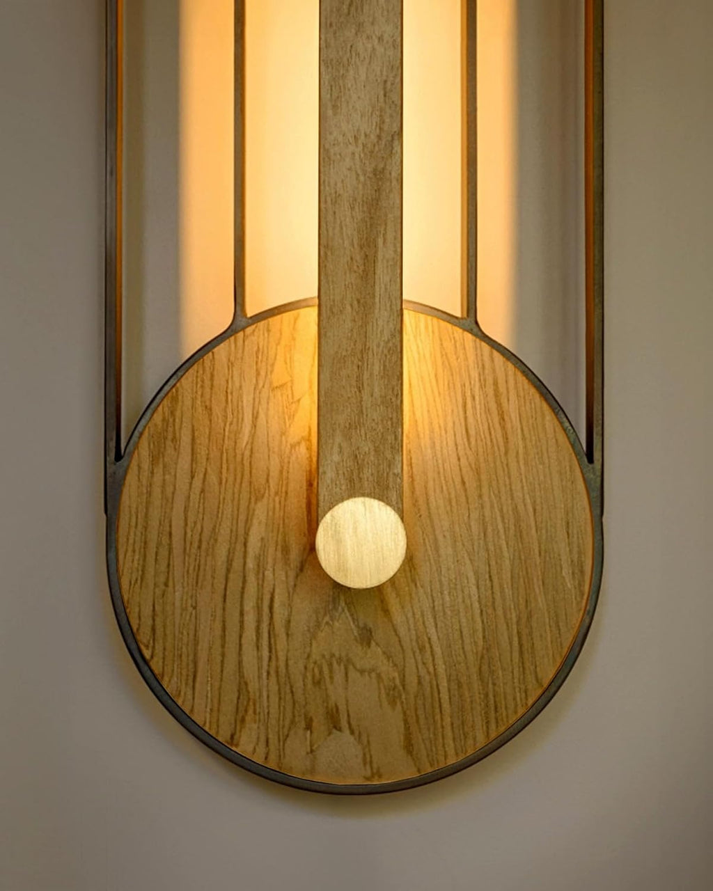 DRR Teleservices Metal & Wooden Long Wall Lamp – LED Light Sconce for Farmhouse, Living Room, Bedroom & Hallway – Rustic Modern Wall Light Fixture