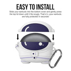 DRR Teleservices Tough Rugged Shockproof Cover Case Compatible with AirPods Pro 2 / AirPods Pro GEN-2 (2022) - (Black)Lock Case - Black)