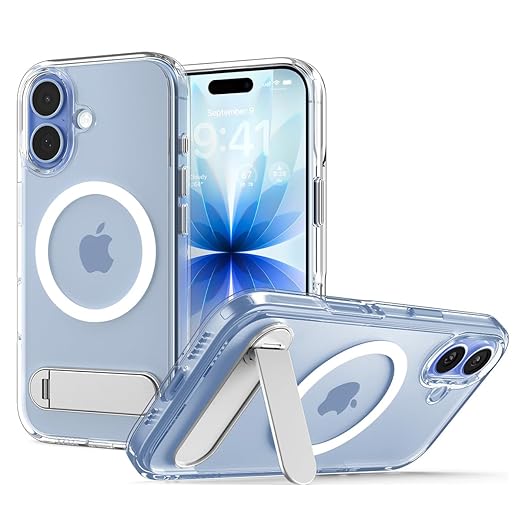 DRR Teleservices Ultra Hybrid MagFit Back Cover Case Compatible with iPhone 17 (TPU + Poly Carbonate | Clear White)