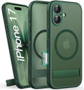DRR Teleservices for iPhone 17 Cover Magnetic Back with Build-in Stand, (Compatible with Magsafe) -Green - DRR Teleservices