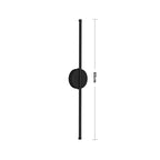 Modern Black LED Linear Wall Light - Stylish, Eco-Friendly Elegance