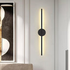 Modern Black LED Linear Wall Light - Stylish, Eco-Friendly Elegance