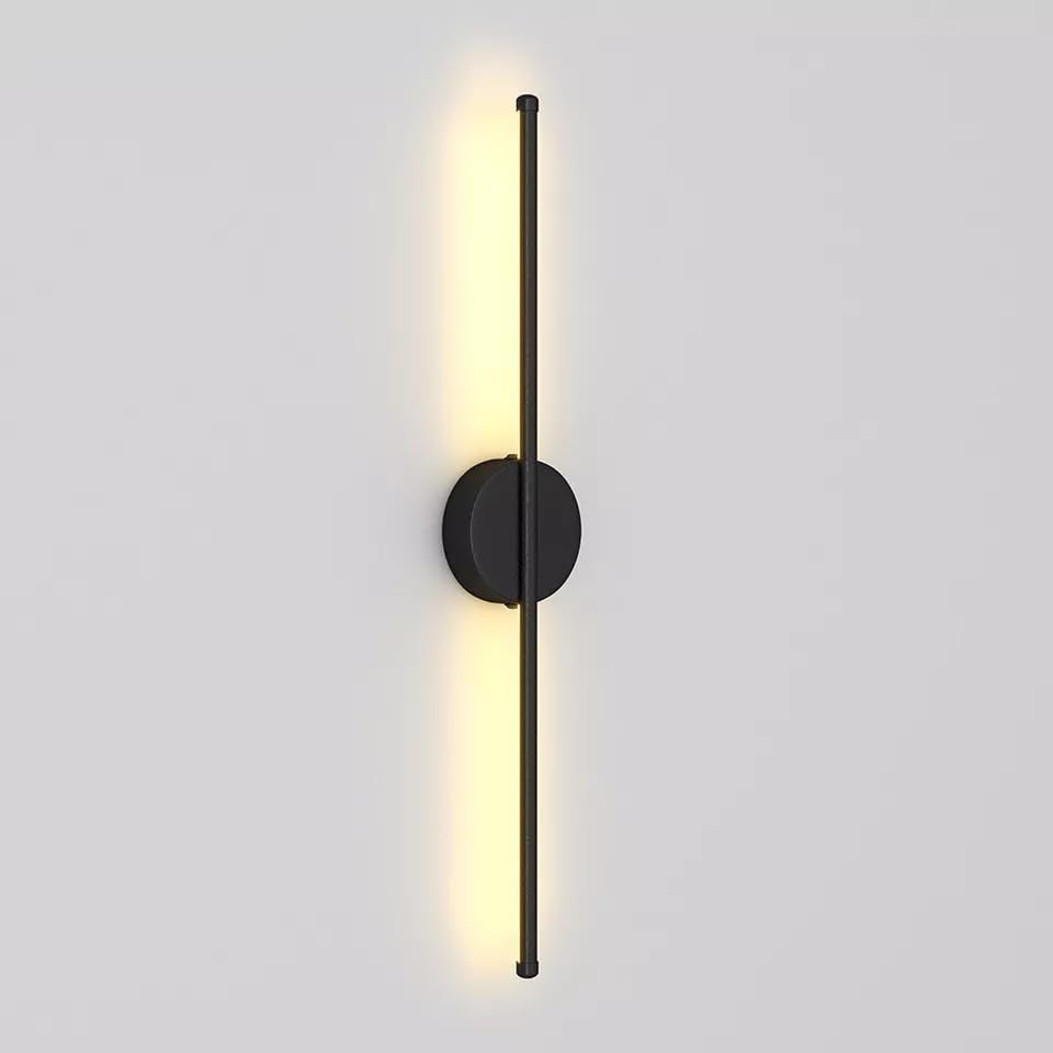 Modern Black LED Linear Wall Light - Stylish, Eco-Friendly Elegance